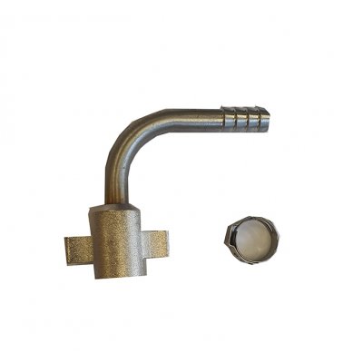 Aansluitset 3/8 gebogen tule voor bierleiding 8.5x11.5 mm