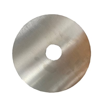 Afdekplaat rvs met 1 inch gat 