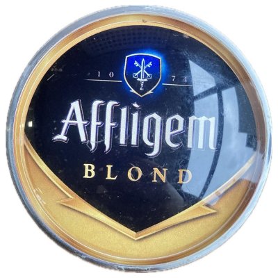 Occasion - Ronde taplens Affligem blond bol 69 mmø 