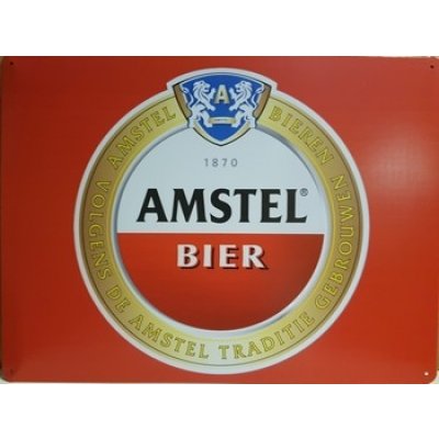 Amstel bier logo metalen pubbord