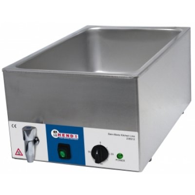 Bain-Marie Kitchenline met wateraftapkraan 1/1 gastronorm 150 mm