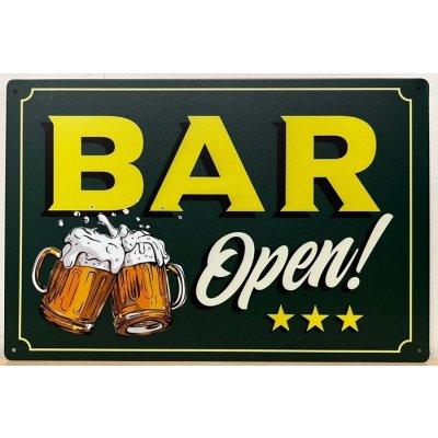 Bar open reclamebord