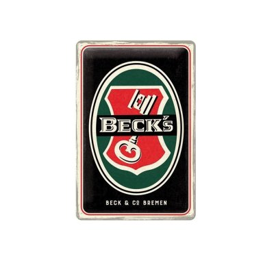 Beck's sleutel reclamebord relief