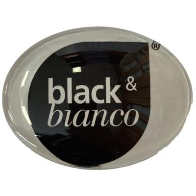 Occasion - Ovale taplens Black & Blanco