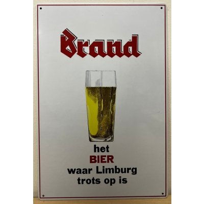 Brand Bier waar Limburg trots op is reclamebord