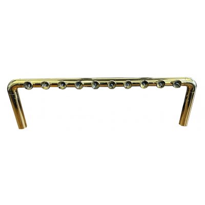 Showroommodel: Brugzuil messing 10 kraans 69 mm lenzen