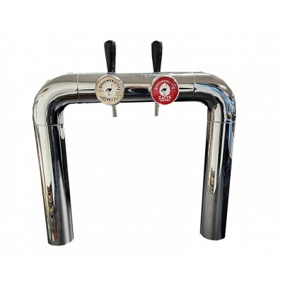 Showroommodel: Tapzuil Rainbow 2 kraans chrome met 69mm lenzen
