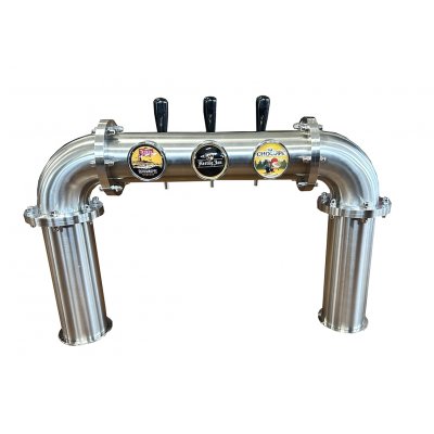 Nieuw: 3 kraans brugzuil Antiqua met 69 mm lenzen