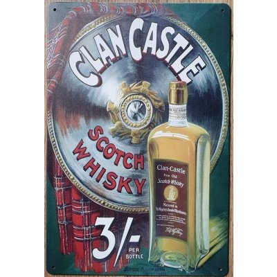 Clan Castle Scotch Whisky reclamebord