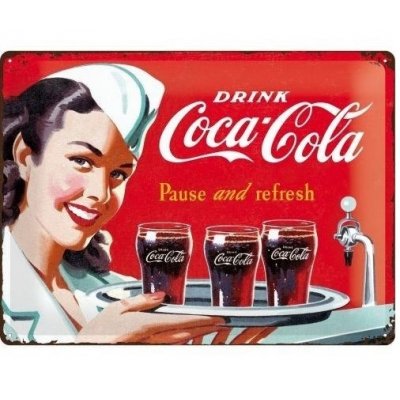 Coca-Cola pause and refresh reclamebord