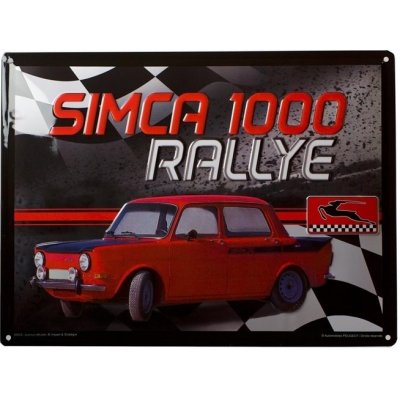 Simca 1000 rallye reclamebord