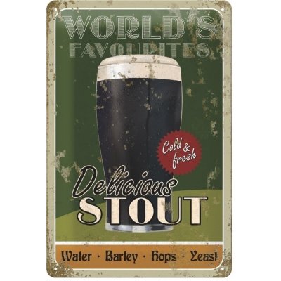 Delicious stout reclamebord