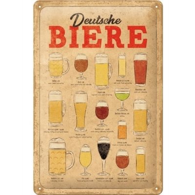 Deutsche biere reclamebord