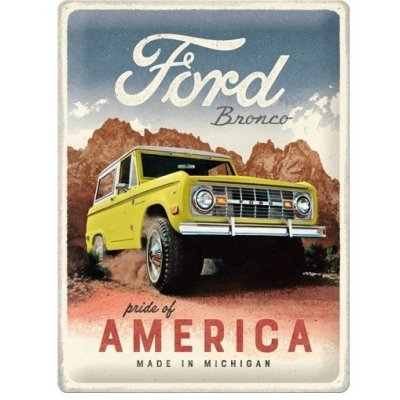 Ford bronco reclamebord