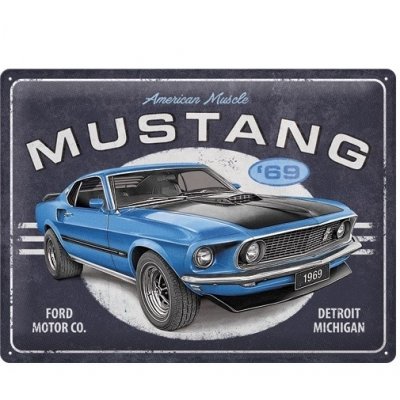 Ford Mustang '69 reclamebord
