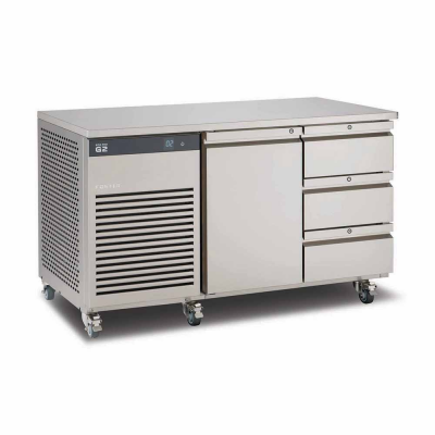 Foster EcoPro G2 1/2 koelwerkbank met 1 deur en 3 lades 