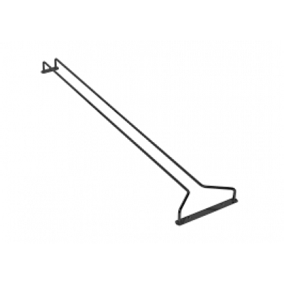 Glazenrek zwart 255 mm 