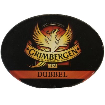 Occasion - Ovale taplens Grimbergen dubbel plat