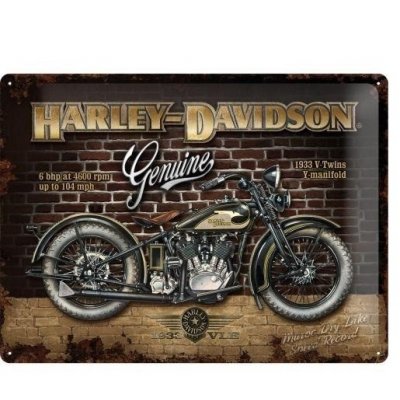 Harley-davidson reclamebord genuine 