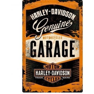 Harley-davidson reclamebord genuine garage