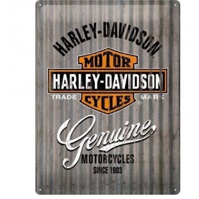 Harley-davidson reclamebord genuine motorcycles