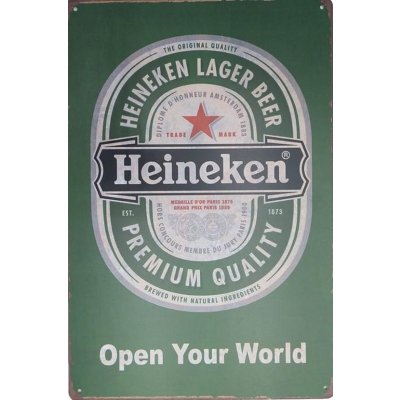 Heineken open your world reclamebord 