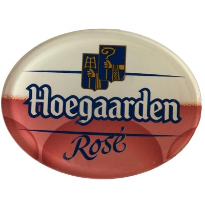 Occasion - Ovale taplens Hoegaarden Rosé plat