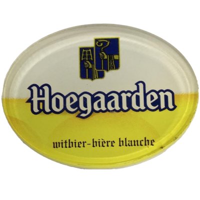 Occasion - Ovale taplens Hoegaarden witbier plat