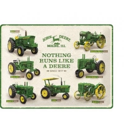 John Deere reclamebord Nothing runs like a deere