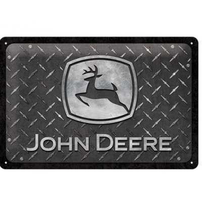 John deere reclamebord zwart