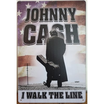 Johnny cash vlag reclamebord