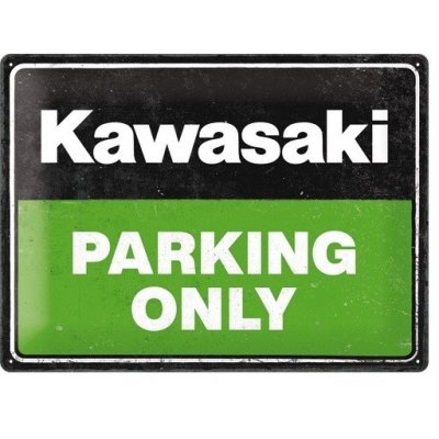 Kawasaki Parking only reclamebord