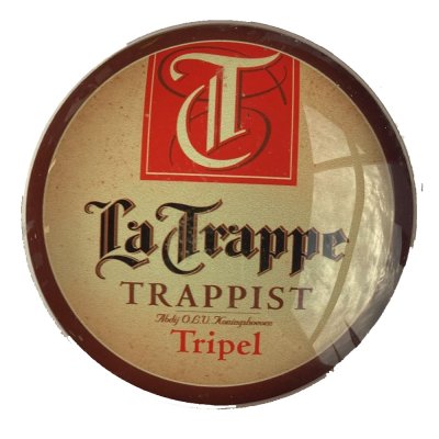 Occasion - Ronde taplens La Trappe trappist Tripel bol 69 mmø 