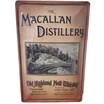 Macallan distillery reclamebord