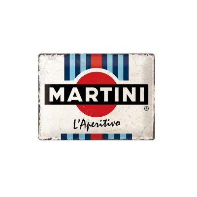 Martini reclamebord relief 30x40 cm