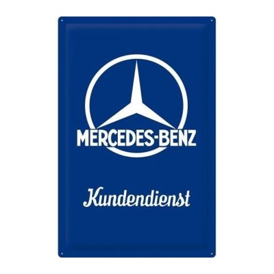 Mercedes Kundendienst 40x60 cm reclamebord