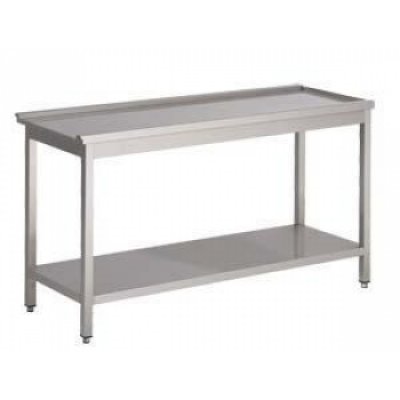 RVS Afvoertafel met onderschap