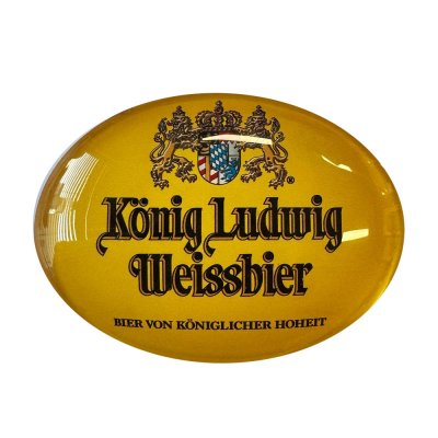  König Ludwig Weissbier ovale taplens