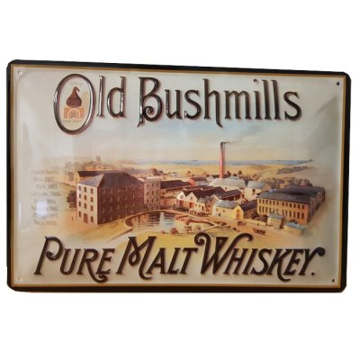 Old Bushmills reclamebord