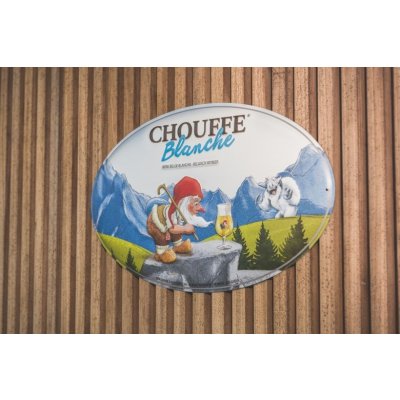 La Chouffe Blanche reclamebord reliëf