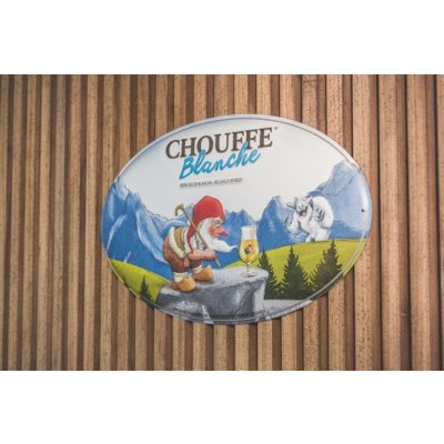 La Chouffe Blanche reclamebord reliëf