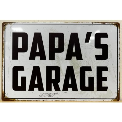 Papa's Garage reclamebord