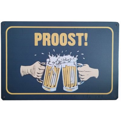 Proost bierglazen reclamebord