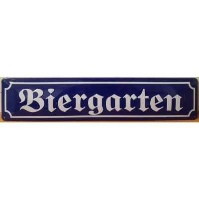 Biergarten reclamebord