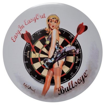 Rond reclamebord bullseye