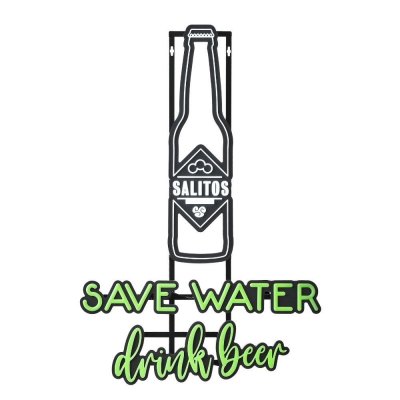 Salitos led verlichting 'save water drink beer'