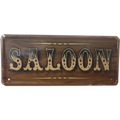 Saloon reclamebord relief