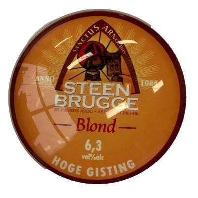 Occasion - Ronde taplens Steen Brugge blond bol 69 mmø 