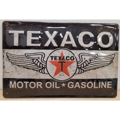 Texaco motor oil gasoline reclamebord