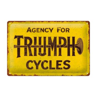 Agency for TRIUMPH Cycles reclamebord
